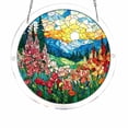 thumbnail image 2 of erdimoy Stained Glass Religious Christian Acrylic Sun Catcher Jigsaw Puzzle, 7.4 Inch Window Hanging Rainbow Light Ornament Mother's Day Gift Home Garden Church Decor, 2 of 5
