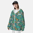 thumbnail image 5 of Fotbe Jungle Animals Men's Women's UPF 50+ Sun Protection Jacket Hooded Cooling Shirt with Pockets Hiking Outdoor Performance-X-Large, 5 of 9