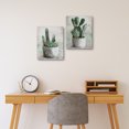 thumbnail image 2 of Masterpiece Art Gallery Desert Garden I & II Potted Cactus by Studio Arts Canvas Art Print, 2 of 2