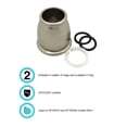 thumbnail image 4 of Bell Spout Nut and Rings Replacement Kit for RV Kitchen Faucets- Brushed Satin Nickel - DF-RK500-SN, 4 of 5