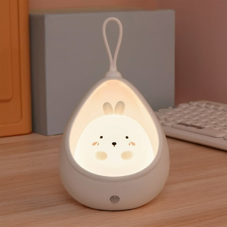 

Gogusuu Back To School Supplies，Back To School Sale Items， Cute Pet Sensor Light LED Automatic Body Sensor Night Light Usb Rechargeable LED Wall Light Home Bedroom Bedside Sensor Night Light Rabbit