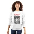 thumbnail image 3 of Vintage NASA Astronaut Space Landing Unisex Plus Size Sweatshirt Brisco Brands 4X, 3 of 5