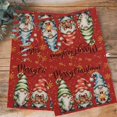thumbnail image 4 of Red Christmas Kitchen Towels Set of 4, Water Absorbent Dish Towel, Winter Cartoon Xmas Gnomes Snowflake Decorative Hand Towels - Quick Drying Cloth for Cooking Baking, 18x28 Inch, 4 of 8
