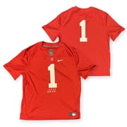 Nick Saban Autographed Alabama Crimson Tide Signed Nike Game Football Jersey Beckett Authenticated COA