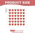thumbnail image 2 of Uxcell Heart Stickers, Self Adhesive Acrylic Heart Rhinestones Jewel Sticker for Crafting Nail Decor DIY Red, 2 of 6