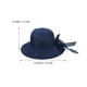 thumbnail image 3 of KAKOWELY 1 sombrero de paja con lazo, ala ancha, bloqueador solar, protección UV, sombrero de verano, 3 of 4