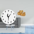 thumbnail image 2 of Reloj de pared,Reloj de pared con bailarina,reloj decorativo colgante.,Relojes de pared silenciosos Reloj decorativo de tiempo silencioso,Figura de escritorio,Figura de cerdo de la suerte para, 2 of 8