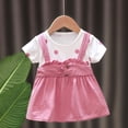 thumbnail image 1 of Robe d'Été Princesse pour Bébés Filles à Pois Manches Courtes Col Rond Tenue d'Été, 1 of 9