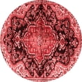 thumbnail image 1 of Ahgly Company Indoor Round Medallion Red Traditional Area Rugs, 8' Round, 1 of 4