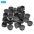 thumbnail image 3 of Tapones de agujero de plástico Uxcell, tipo de embellecedor, tapa de agujero redonda, bloqueo a presión, tubo de agujero negro 22 mm, 3 of 7