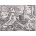 thumbnail image 3 of Lucas Van Leyden 18x14 Black Modern Framed Museum Art Print Titled - Pyramus and Thisbe (1514), 3 of 5