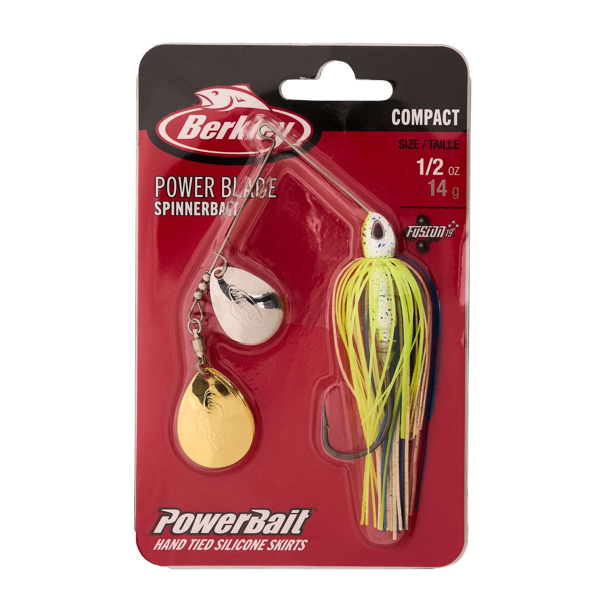 Berkley Power® Blade Compact, Spinnerbaits, Old School/Silver + Gold (1-count)