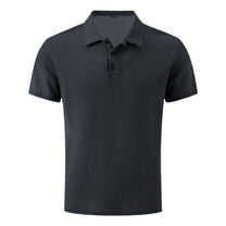 Polo Shirts For Men Work Shirts Performance Short Sleeve Shirts Athletic Golf Shirt Collared T-Shirt Gray XXL