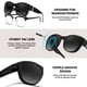 thumbnail image 5 of Gafas de Sol Polarizadas UV400 Tjutr para Usar Sobre Gafas A3 Negro/Gris, 5 of 6