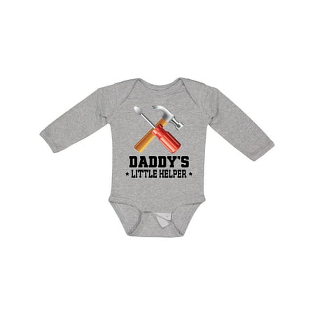 

Inktastic Daddy Little Helper Outfit Tools Gift Baby Boy Long Sleeve Bodysuit