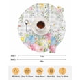 thumbnail image 6 of 15 Inch Round Placemats Set of 6, Easter Eggs Non Slip Heat Insulation PP Table Mats, Spring Daisy Eucalyptus Leaves Gray Plaid Washable Place Mats for Kitchen Dining Party Table Decor, 6 of 7