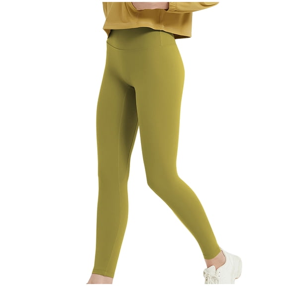 HAiming Womens Yoga Legging High Waisted Breathable Strenchy Solid Color Running Workout Athletic Sports Pants