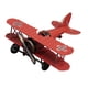 thumbnail image 5 of Biplano modelo de avión vintage Hugo Adorno de hierro Metálico decoración naranja, 5 of 10