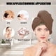 thumbnail image 4 of Toalla de microfibra superabsorbente para el cabello | Turbante de secado rápido para mujeres con cabello largo, rizado y grueso | Toalla suave para niños y adultos | Rosa, gris, blanco y café, 4 of 7