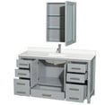 thumbnail image 4 of Wyndham Collection Wcs141460s-Qtz-Unsmed Sheffield 60" Free Standing Single Basin Vanity, 4 of 7