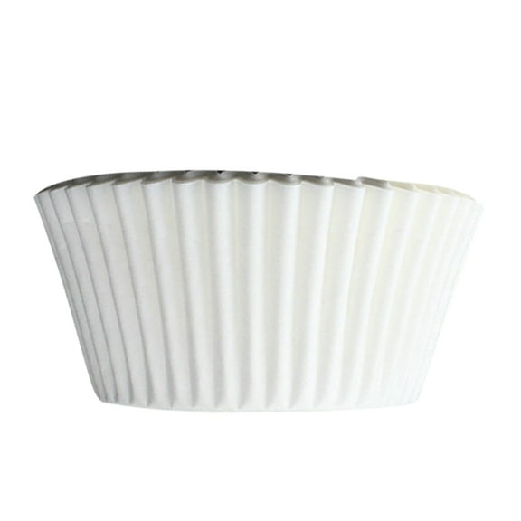 HI-US 100pcs Cupcake Baking Papers Jumbo Size Extra Thick Disposable Cup Parchment Liner Food Grade & No Smell (White)
