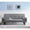 Dark Gray, variant on 72" Futon Sofa Bed,Upholstered Folding Futon Fabric Couch,Recliner Twin Size Futon Bed Removable Armrests,Modern Sofa for Compact Living Space,Apartment,Gray