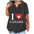 thumbnail image 1 of Plus Size Mujeres Blusas Sexy Cuello en V Encaje Casual Suelto Manga Corta Top, Blusas de Manga Corta para las Mujeres, 1 of 3