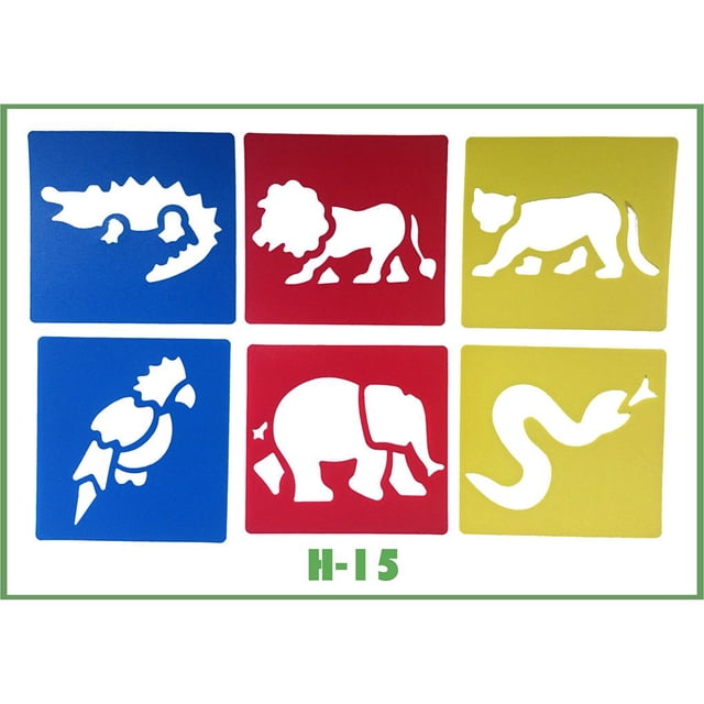 Children drawing Pattern with Different Shape Environmental PP Painting Drawing stencil Children drawing Stencil for School Project