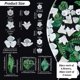 thumbnail image 2 of Kit de cuentas florales: 6 estilos de flores acrílicas y hojas, cuentas de cristal blancas con forma de flor y 3 estilos de hojas verdes (tulipanes, campanillas, lirios y flores de tres pétalos)., 2 of 7