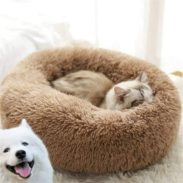 TopLLC Lit pour Chien Mode Chenil Petit Animal Chiot Lit Rond Maison Coussin Doux et Chaud