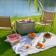 thumbnail image 4 of Canasta de Picnic de Mimbre, Cestrín de Picnices Vacío Forraje Desmontable Y Espacioso Capacidad Tejida A Mano Para Acampar, Picnic, Jardín, Pascua, 4 of 7