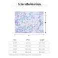 thumbnail image 4 of YFYANG Lightweight Warm Flannel Blanket, Purple Vintage Floral Throw Blanket for Bed, Sofa, Travel, Camping, 50"x40", 4 of 7