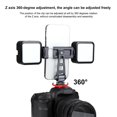 thumbnail image 3 of Camera Phone Cold Shoe Holder Mount Adapter Z 360 Rotation Lightweight Accessory Phone Clip 1/4 Screw Holes Pitch Angle Adjustment, 3 of 8