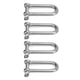 thumbnail image 3 of Grillete tipo U de acero inoxidable, 4 Uds., tornillos de eslinga en U alargados, grilletes de elevación de cuerda de alambre, 10mm/0,4 pulgadas, 3 of 8