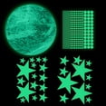 thumbnail image 1 of Pegatinas de estrellas que brillan en oscuridad, calcomanías de pared de estrellas y planetas, bricolaje para decoraciones de guardería, pegatinas, 1 of 8