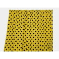 thumbnail image 2 of Cotton Curtain Polka Dots Print 58 Inch Wide / Black on Yellow, 2 of 2