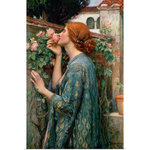 Great BIG Canvas | Rolled John (1849-1917) Waterhouse Poster Print entitled The Soul of the Rose, 1908