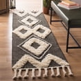 thumbnail image 2 of SAFAVIEH Kenya Jannine Geometric Runner Rug, Black/Ivory, 2'3" x 8', 2 of 8