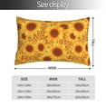 thumbnail image 2 of Kdxio Cotton Pillow Cases 14"x20" Pillowcases,Soft and Breathable Bedroom Pillow Cases-Vintage Leopard Print Sunflower-No Pillow Core, 2 of 5