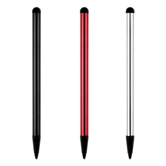 Teissuly 3Pcs Capacitive and Resistive Stylus Pen Universal High Sensitive & Precision Capacitive Disc Tip Touch Screen Pen Stylus, 2in1 Touch Screen Pen Fits for Tablet Phone PC