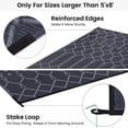 thumbnail image 4 of Alfombra de exterior Smiry, 183 x 274 cm, impermeable, reversible, gris, 4 of 8