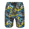 thumbnail image 4 of Naloa Goal Time Men's Beach Shorts, Surfing shorts, Swim trunks, Quick Dry Swim Trunks for Surfing Beach Fun - Small, 4 of 9