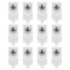thumbnail image 1 of Wire Shelf Clip White Plastic Heavy Duty Closet Shelf Support 2.70X1.60X1.20CM Wall Clip For Home Organization 12Pcs, 1 of 4