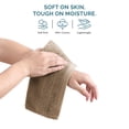 thumbnail image 3 of Casa Platino 6 Piece Wash Cloths, 100% Cotton Soft & Absorbent Washcloths for face and body - Taupe, 3 of 7