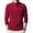 Red, variant on Men's Quarter Zip Pullover Long Sleeve Mock Neck Casual Fleece Sweater Top