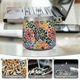 thumbnail image 6 of Yayeee Ashtray with Lid for Cigarette Smokeless Stainless Steel Home Ash Holder, Dark Floral, 6 of 7