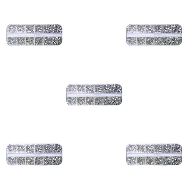 Bolsa de cristal Soidarity brillo diamantes de imitación para uñas 310 Blanco AB Type2 NO2