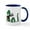 White/Navy Inside, variant on CafePress - Loch Ness Monster Bagpipes Mugs - 11 oz Ceramic Mug - Novelty Coffee Tea Cup
