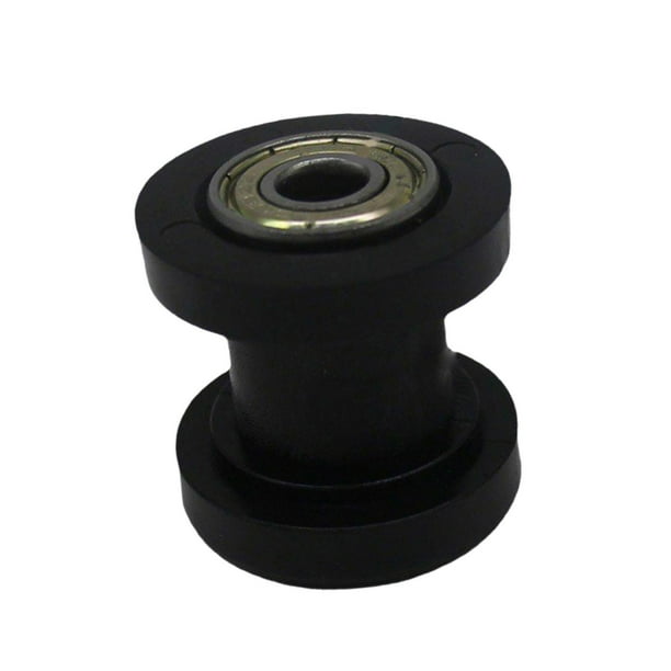 Tensor de polea genérico de 8 mm, rodillo de cadena, tensor deslizante de rodillo de cadena para foso Negro