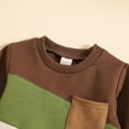 thumbnail image 4 of Durtebeua Toddler Baby Boy Clothes Cute Long Sleeve Sweatshirt Tops and Pants Fall Winter Outfit Z15-Brown,12-18 Months, 4 of 5